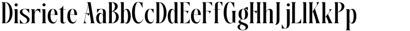 Disriete font