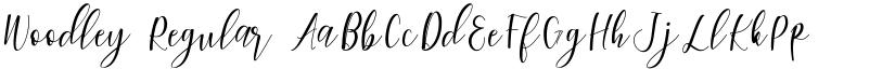 Woodley Regular font