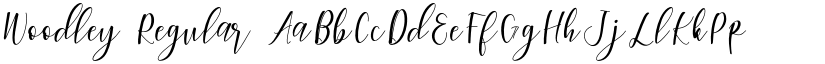 Woodley Regular font