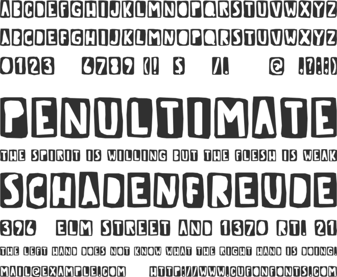 Tough Cookie Three DEMO font preview