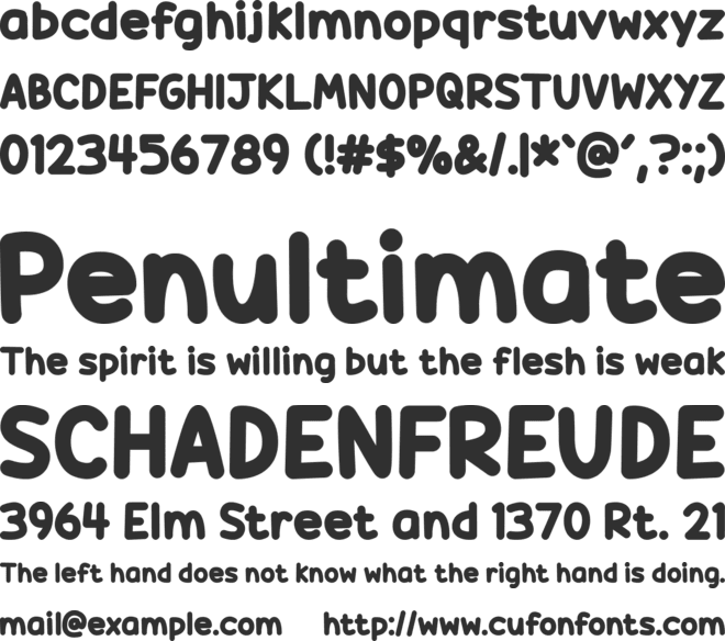 Candy Beans font preview
