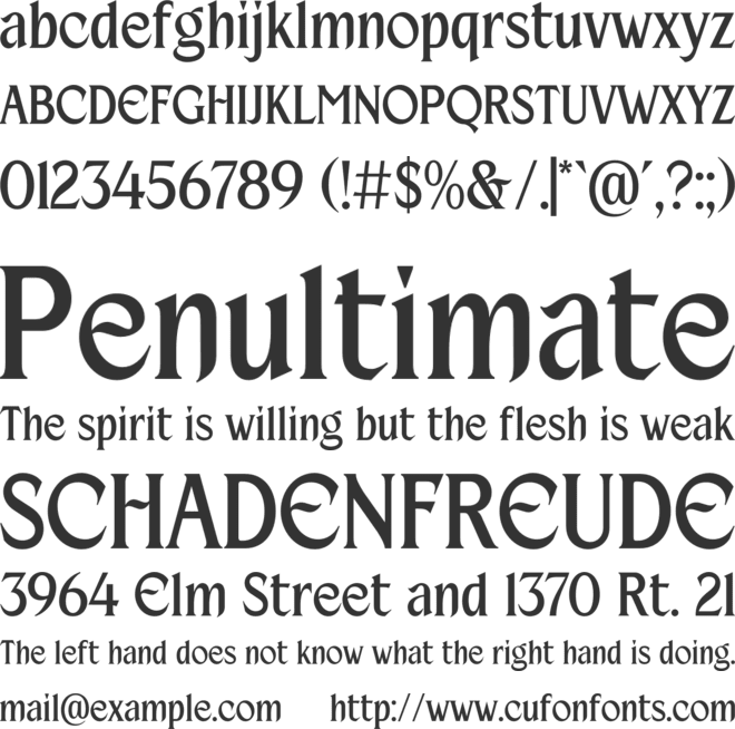 Beiruth font preview
