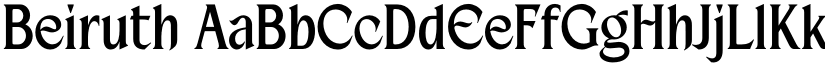 Beiruth font