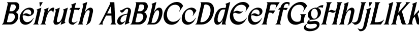 Beiruth font