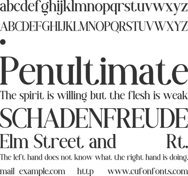 NOT REALITY font preview