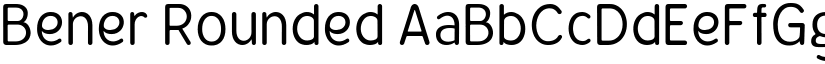 Bener Rounded font