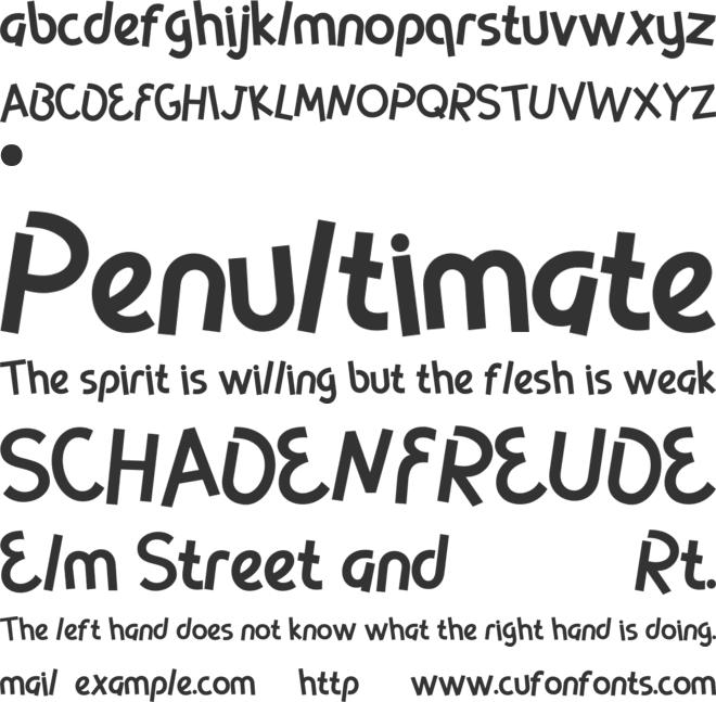 TWINKO font preview