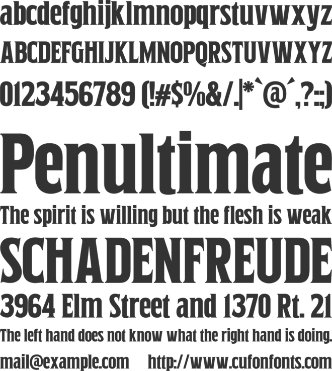 Northfolk font preview