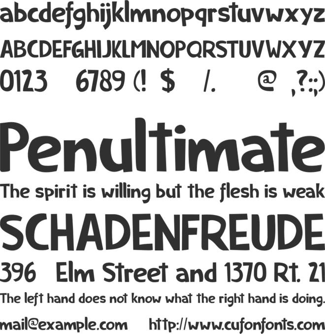 Ice Cream Man DEMO font preview