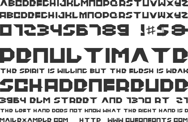 DoughF font preview