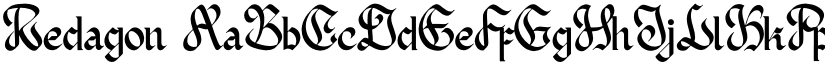 Redagon font download
