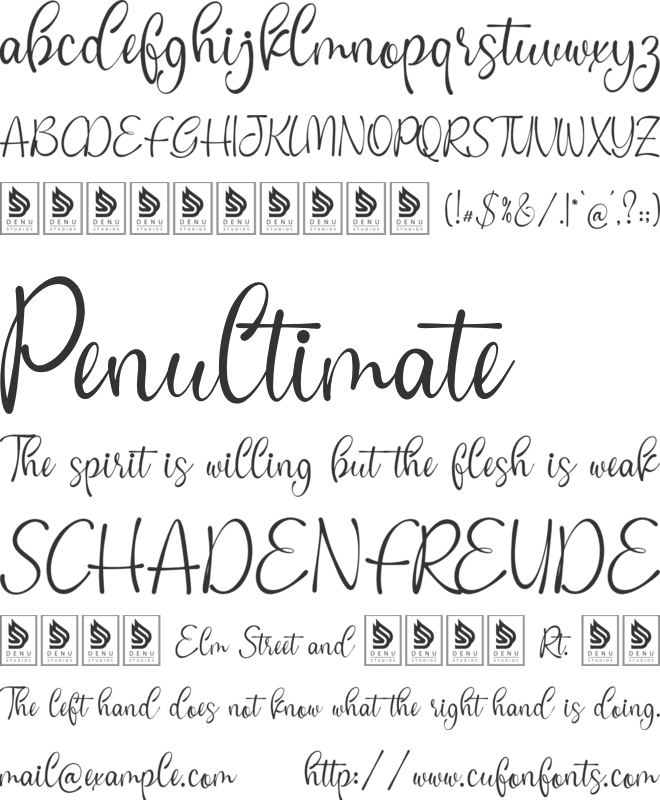 Cafricot Lissendra font preview