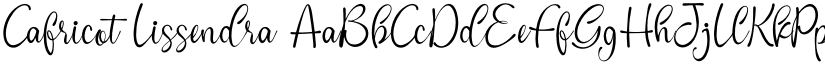 Cafricot Lissendra font