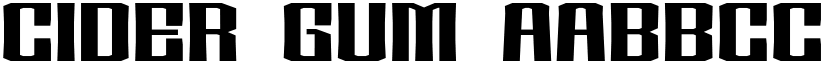 Cider Gum font