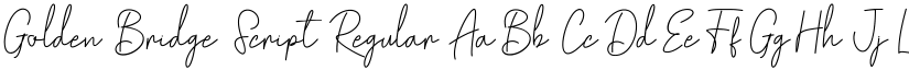 Golden Bridge Script Regular font