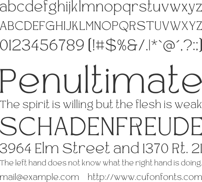 Skylane Horizon font preview