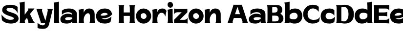 Skylane Horizon font