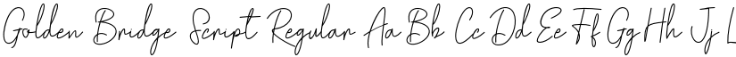 Golden Bridge Script Regular font