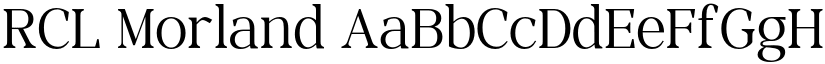 RCL Morland font
