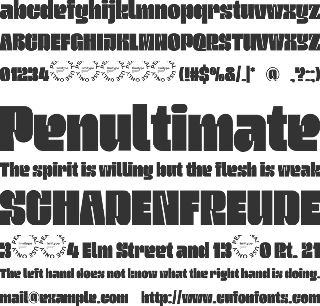 Kunatic Retro Bold Font font preview