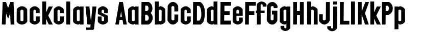 Mockclays font