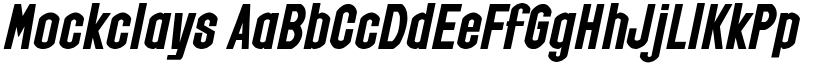 Mockclays font