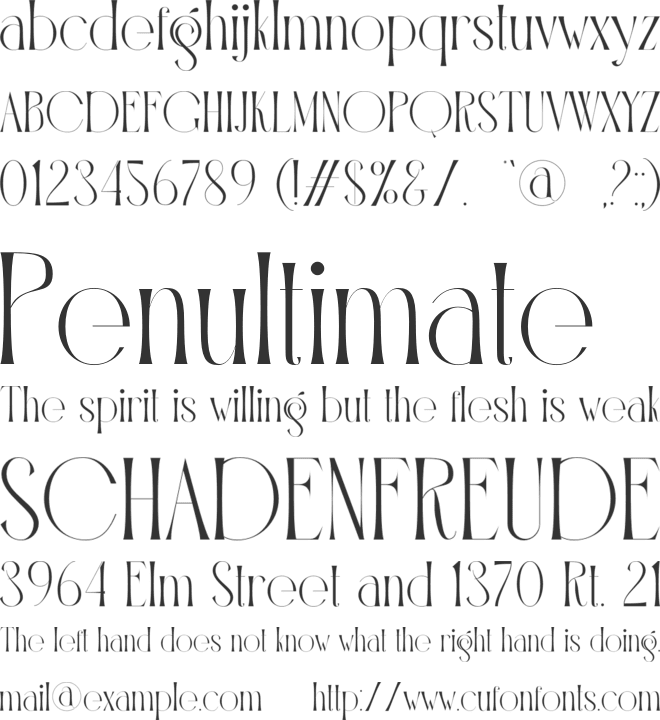 Bollgo font preview