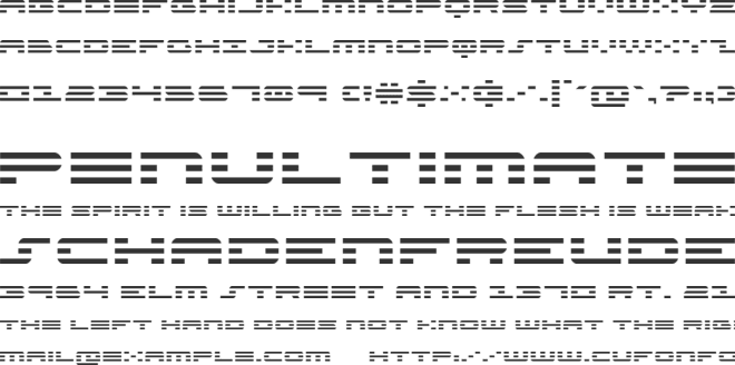 Nova Terra font preview