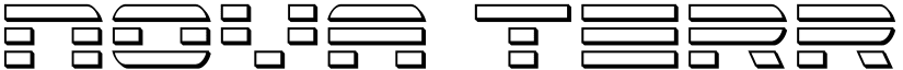 Nova Terra 3D Condensed font