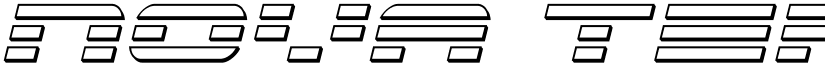 Nova Terra 3D Italic font