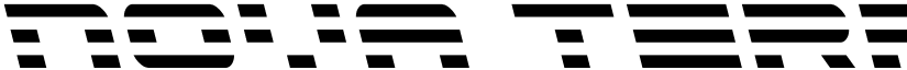 Nova Terra Condensed Leftalic font