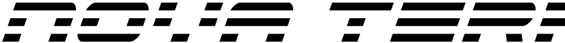 Nova Terra Condensed Super-Ita font