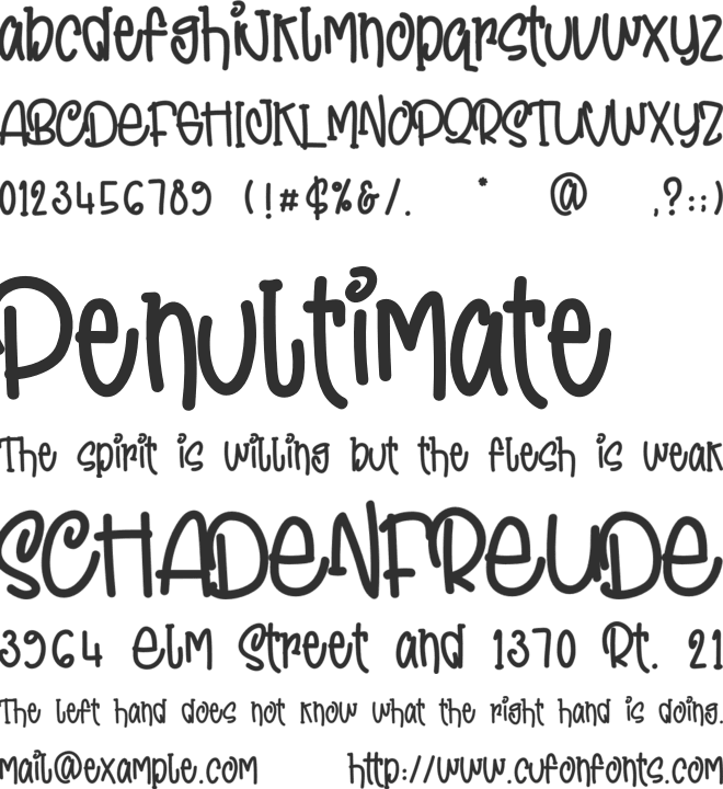 Sushi Omelette DEMO font preview