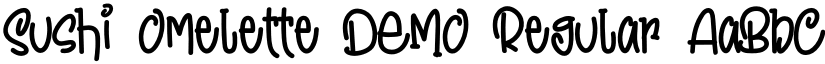 Sushi Omelette DEMO Regular font