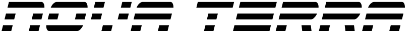 Nova Terra Narrow Italic font