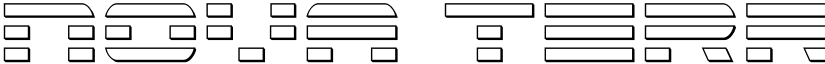 Nova Terra Outline Condensed font
