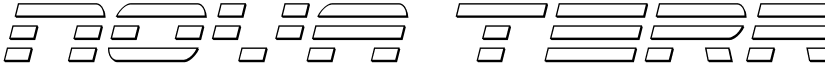 Nova Terra Outline CondensedIt font