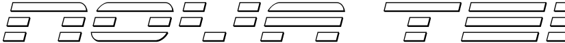 Nova Terra Outline Italic font