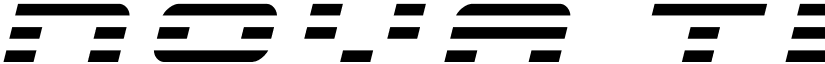 Nova Terra Title Italic font
