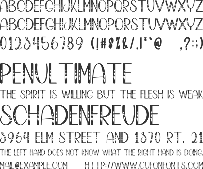 Rainy Beauty font preview