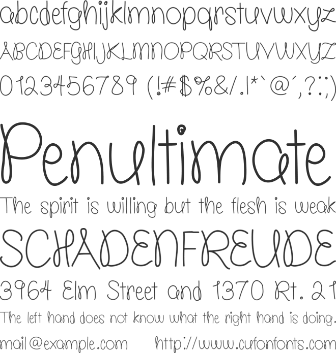 Molly is the Best font preview