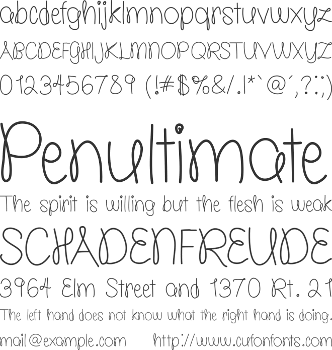 Molly is the Best font preview