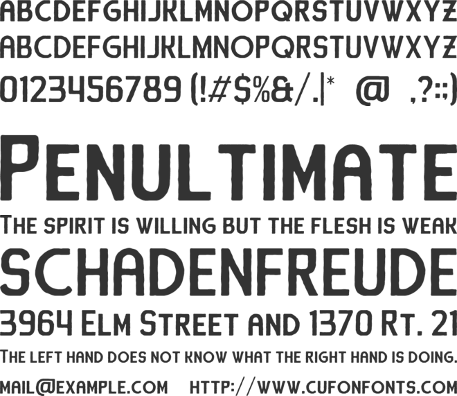 Horizon  Expanded font preview