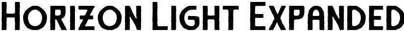 Horizon  Expanded font download
