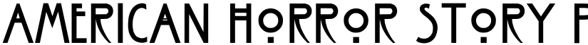 American Horror Story promo  font download
