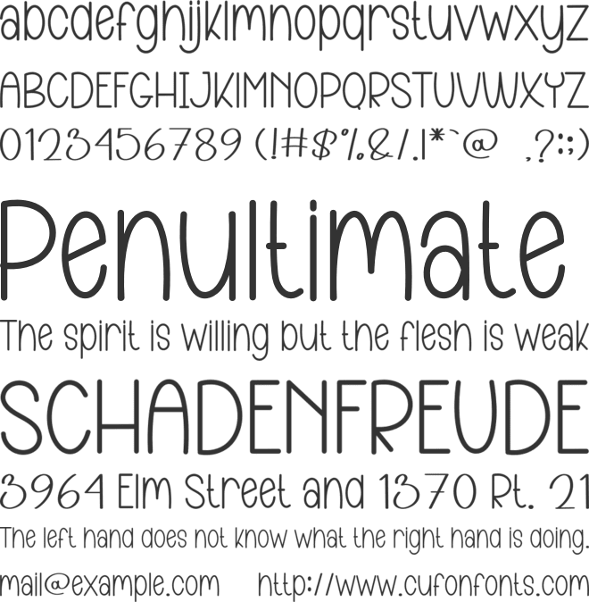 Fresh Outside font preview