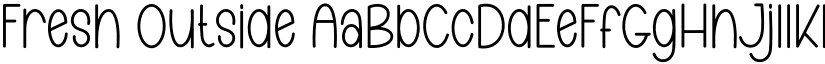 Fresh Outside font