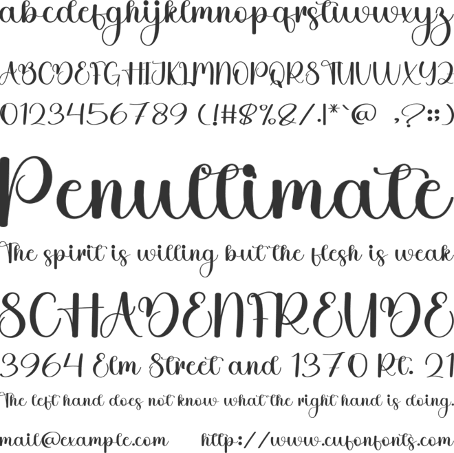 Brittany Charming font preview