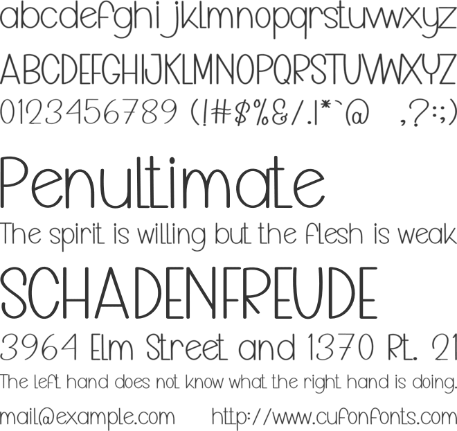 Mother Beloved font preview