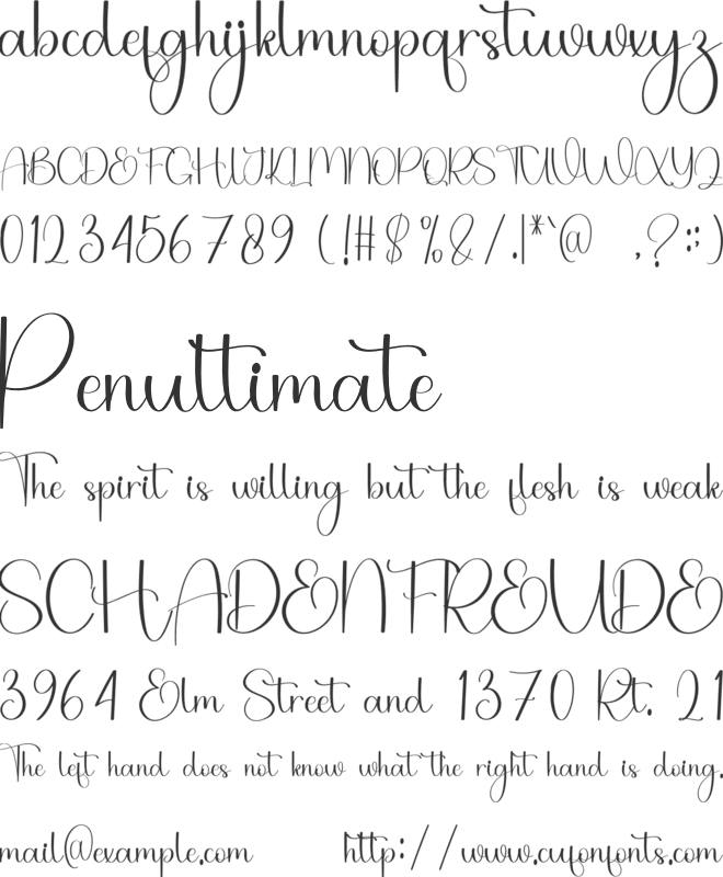 Hangbye font preview